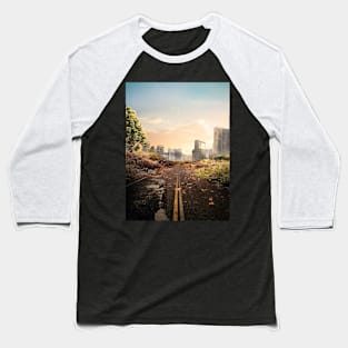 Overgrown Road To The City Baseball T-Shirt